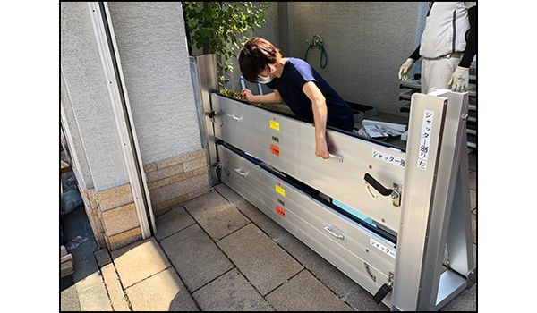 脱着式・軽量アルミ止水板 潮4